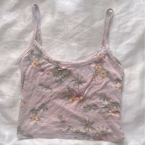 Forever 21 Tropical Pink Top